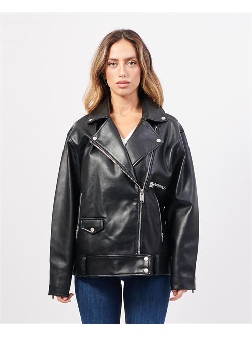 Karl Lagerfeld leather jacket with side zip KARL LAGERFELD | 245J1405J101